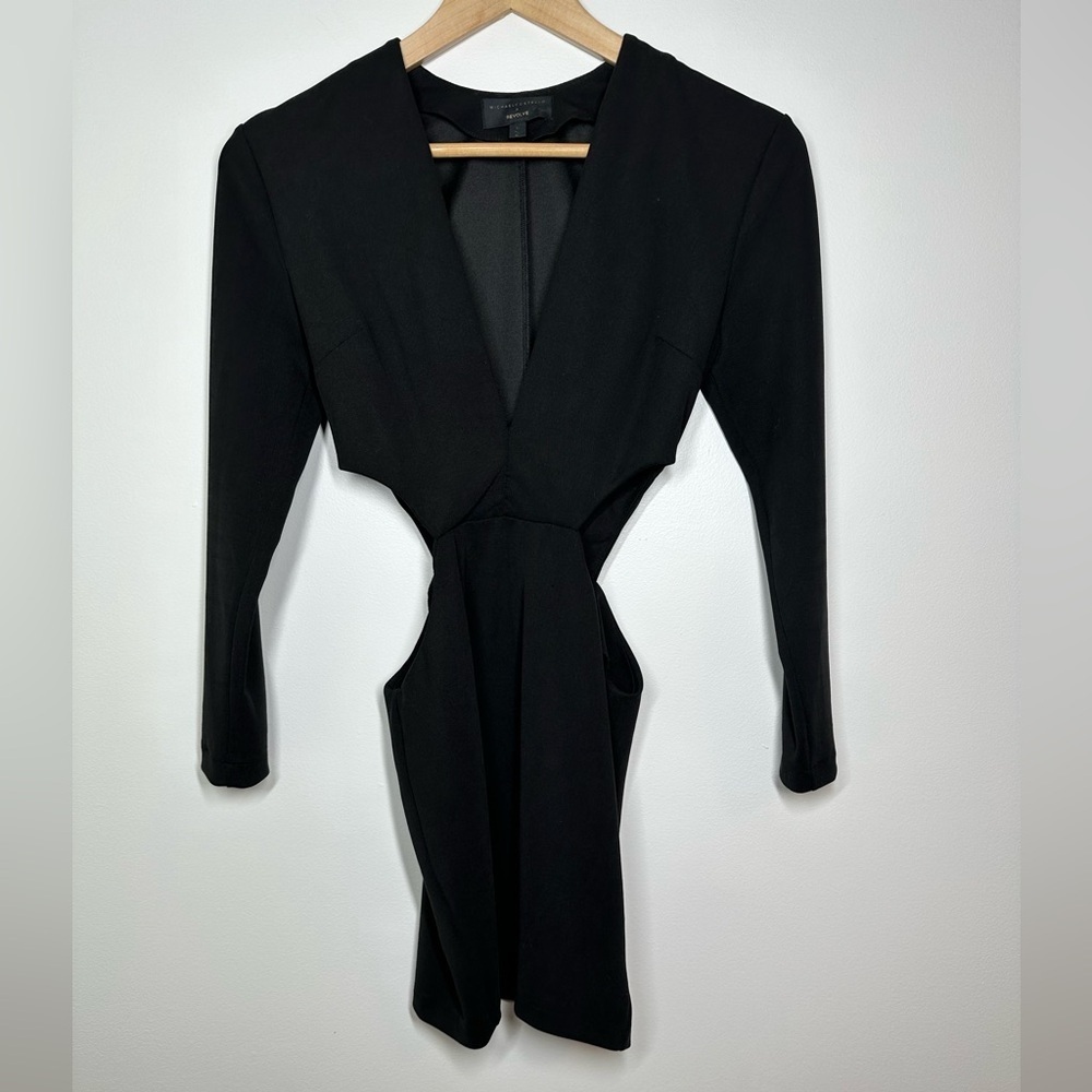 Michael Costello x REVOLVE Cut‎ Out Mini Dress in Black XS